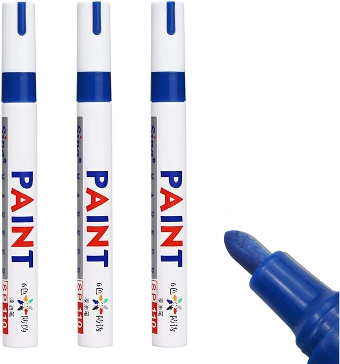 3Pcs Tile Marker Repair Wall Pen White Grout Marker Odorless Non Toxic for Tiles Floor and Tyre Suitable Car Painting Mark Pen