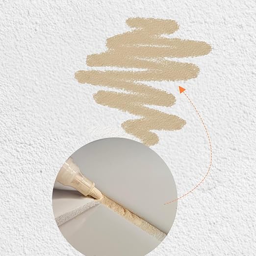 Light Beige Grout Paint Pen Tile Grout Colorant & Sealer Marker, Quick-Dry, Ideal for Bathroom, Shower, Kitchen Tiles Restores Grout Lines, 3 Adjustable Tips (2-3 mm) 2 Pack