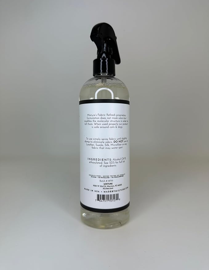 Mixture No. 14 Black Pepper Fabric Refresh Spray – Warm, Spicy Room & Fabric Mist, 16 oz