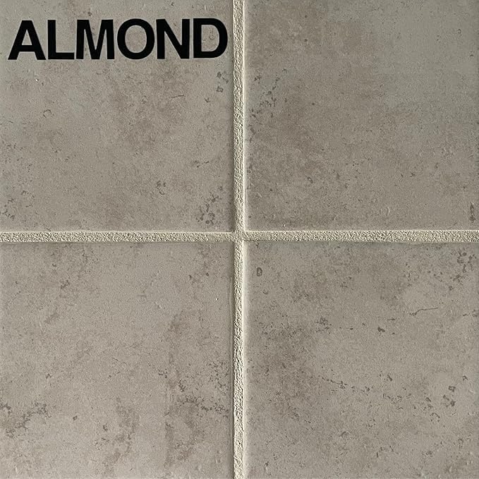 Kit - The Professional's Choice - Color and Seal Grout - Prevents Stains and Creates Easy to Clean Grout - 8oz Bottle, Wheel applicator, Brush applicator, and Scrub pad (Almond)