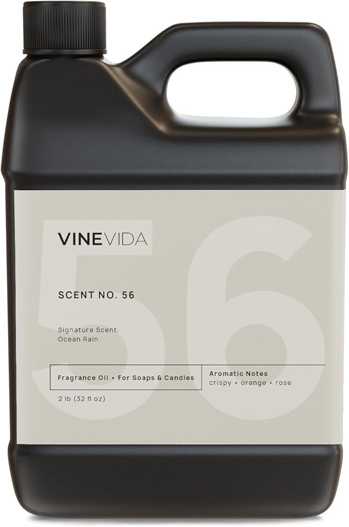 VINEVIDA [32oz] Ocean Rain Fragrance Oil for Candle Making and Soap Making - Premium Candle Scents for Soy Candles