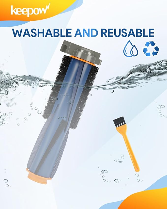 KEEPOW Main Roller Brush Replacement Compatible with Shark AI AV2511AE AV2501S AV2501AE RV2502AE RV2410WD RV2610WA RV2610WD RV2620WD RV2520AOUS AV2510AOUS Robot Vacuum Replacement Parts, 1 Pack