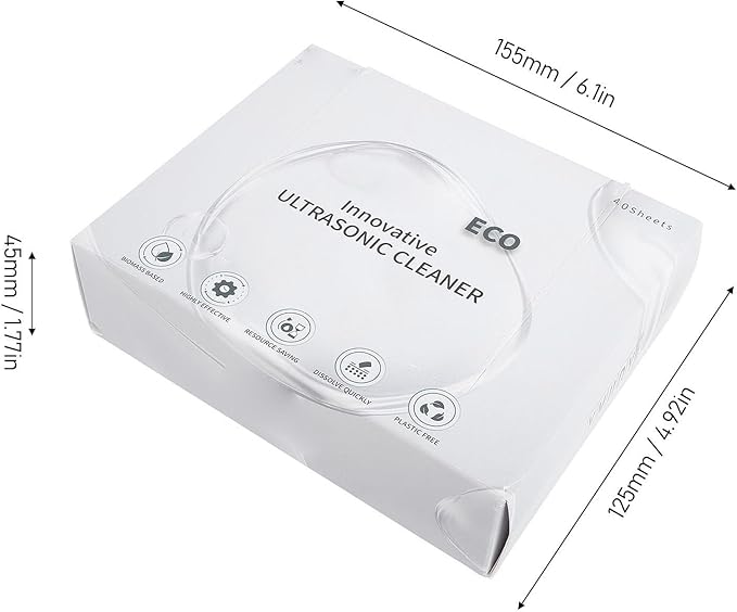 Ultrasonic Metal Degreaser Cleaning Sheet Efficiently Removes Heavy Grease for Industry, 1 Box