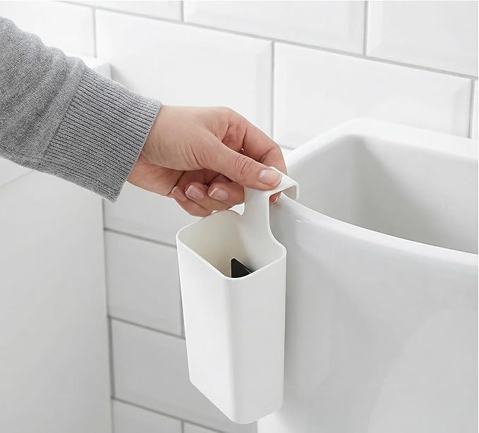 Toilet Tank Tablet Holder, 2 Pack Clip-On Toilet Cleaner Tablet Dispenser Box with Bottom Water Ports for Even Dispersion