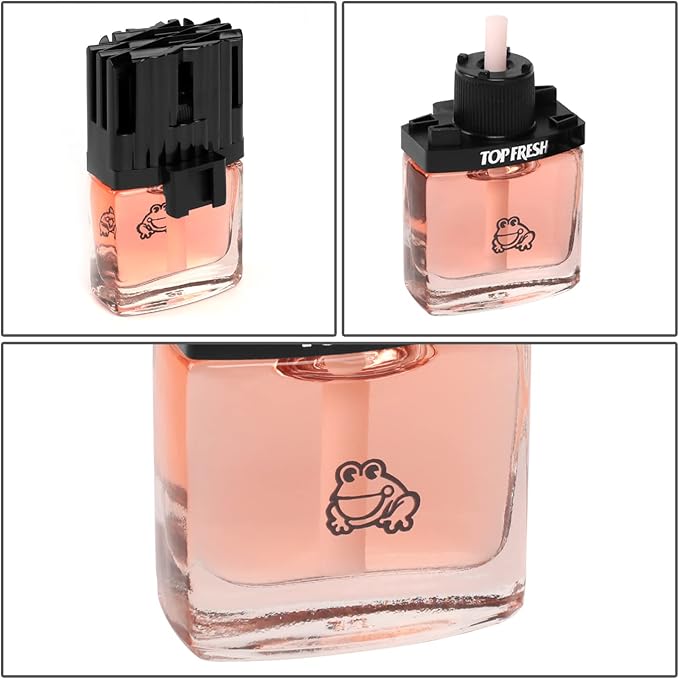 Auto Dynasty TreeFrog Room Car Clean Top Fresh Natural Air Freshener Vent Clip, Sakura Cherry Blossom Scent, 0.3 Fl Oz
