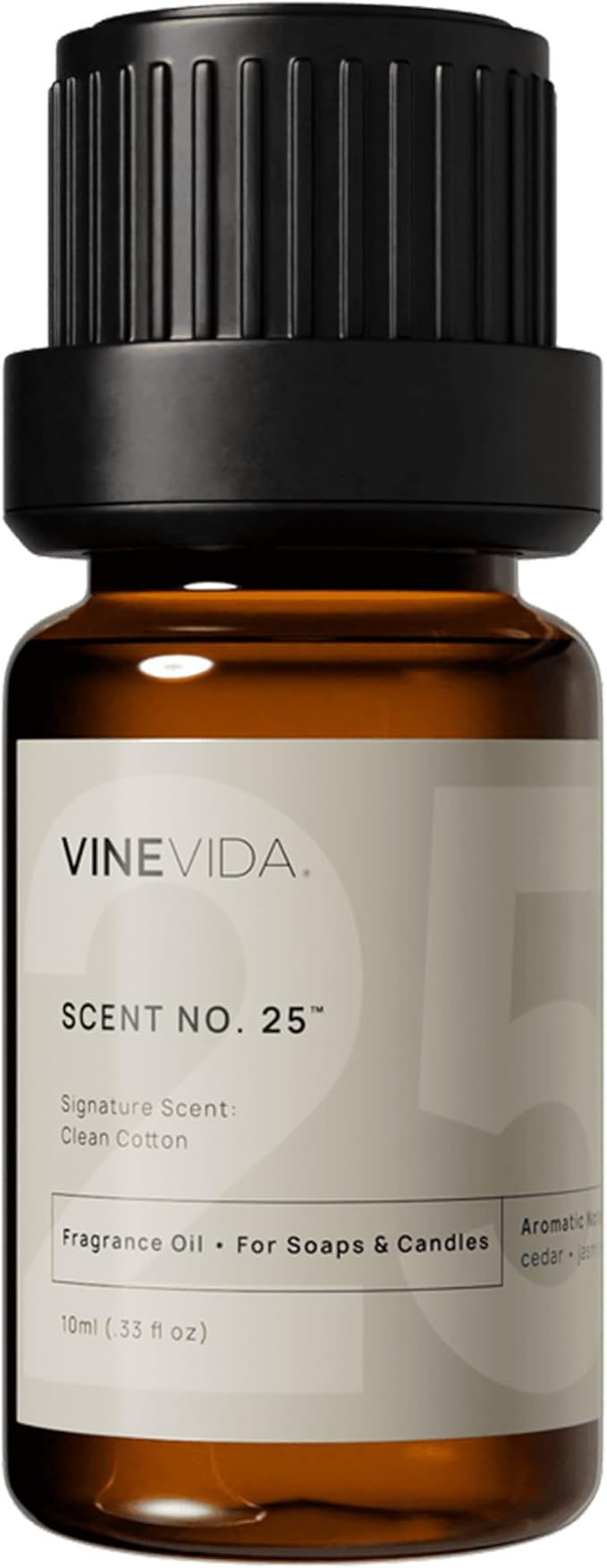 VINEVIDA 0.33oz Scent No.25 Fragrance Oil for Candle Making & Soap Making - Natural, Made in USA
