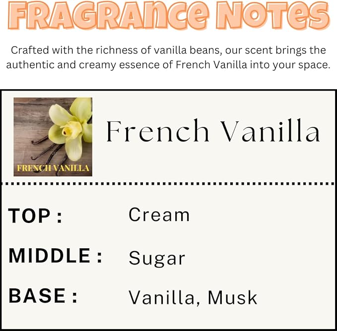 Car Air Freshener | French Vanilla Scented Car Fresheners for Women & Men | Long Lasting Fragrance Car Scents | Air Diffuser with Car Vent Clip (2 Pack)