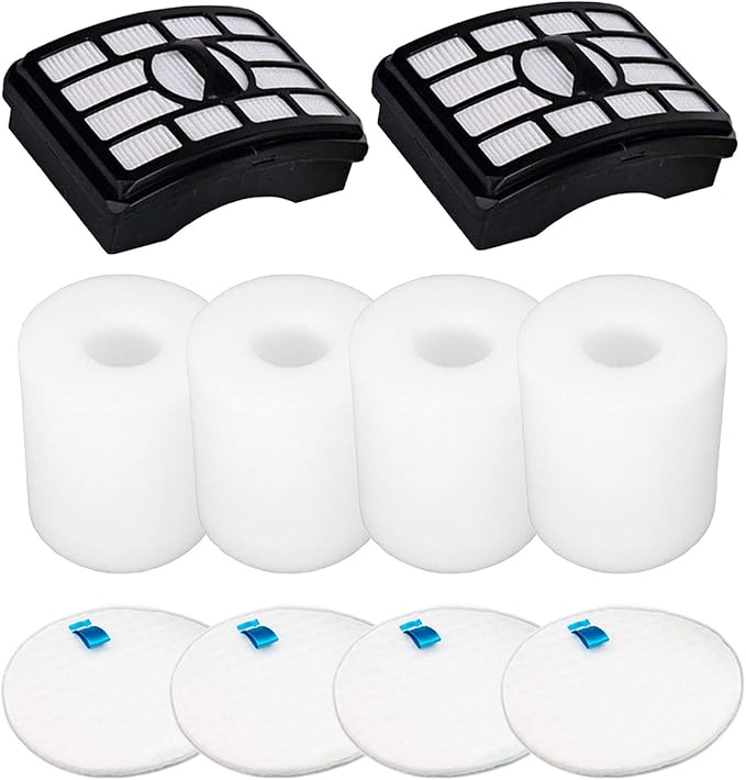 Vacuum Filters Replacement for Shark Rotator Professional Lift-Away NV500 NV501 NV502 NV503 NV505 NV510 NV520 NV552 ZU780 ZU782 ZU785 UV560, 2 Post Filters +4 Foam&Felt Filters, Part # XFF500 & XHF500