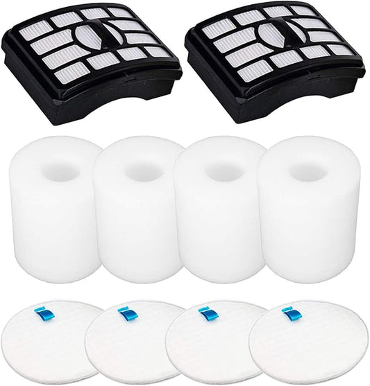 Vacuum Filters Replacement for Shark Rotator Professional Lift-Away NV500 NV501 NV502 NV503 NV505 NV510 NV520 NV552 ZU780 ZU782 ZU785 UV560, 2 Post Filters +4 Foam&Felt Filters, Part # XFF500 & XHF500