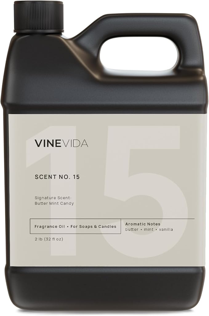 VINEVIDA [32oz] Butter Mint Candy Fragrance Oil for Candle & Soap Making - Made in USA - Natural Oil