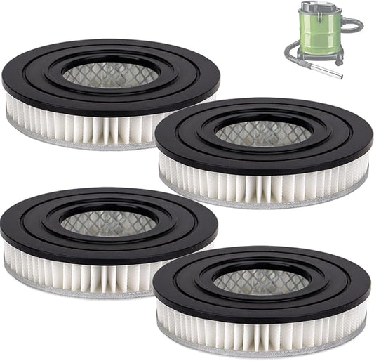 Vacuum Motor Filters Compatible with PowerSmith PAVC101(10 Amp Ash Vacuum) - HEPA Filter Replacement - 4 Pack