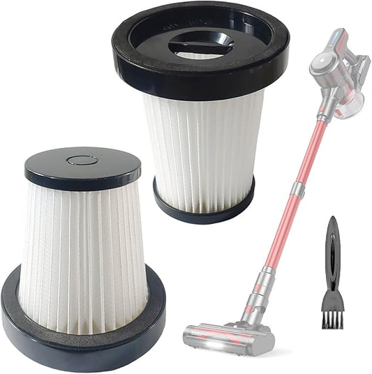 2 Pack Hepa Filters Replacement Compatible with CHEBIO A16 Cordless Vacuum, Washable and Durable Filters Works with CHEBIO Stick Vacuum.