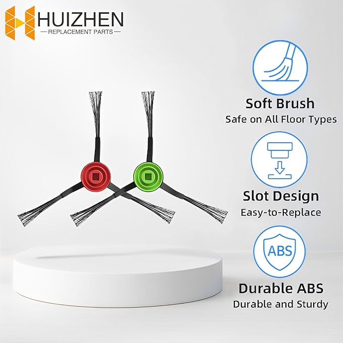 DVX34 Accessories Kit for Yeedi Vac 2 Pro/Vac/Vac Max/Vac Station Robot Vacuum Replacement Parts, 1 Main Brush, 4 Side Brush, 2 HEPA Filter, 2 Mop Pad, 4 Disposable Mop Pad, 2 Dust Bag
