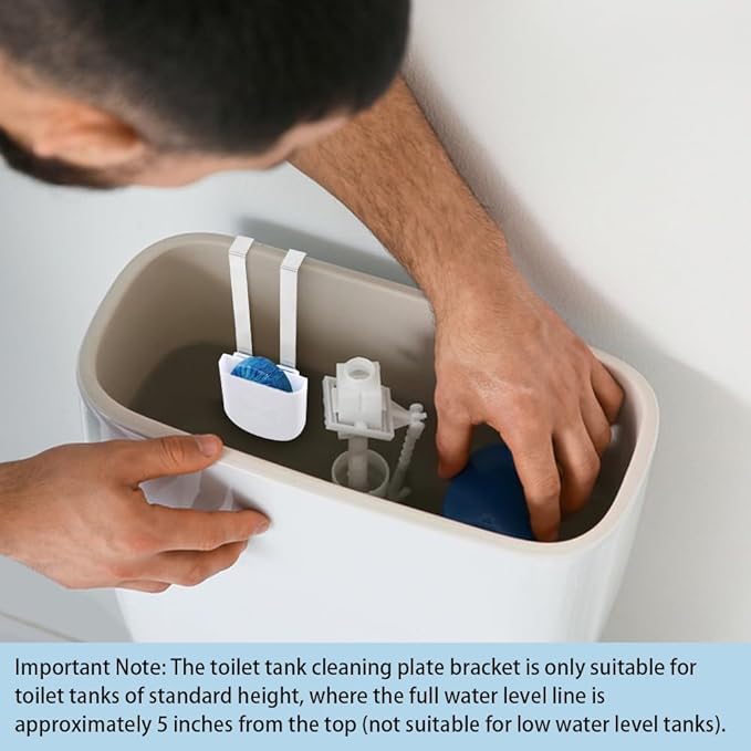 2Pcs Toilet Tank Cleaning Tablet Holder, Hanging Toilet Bowl Tablet Holders, Bathroom Accessories for Inside Tank