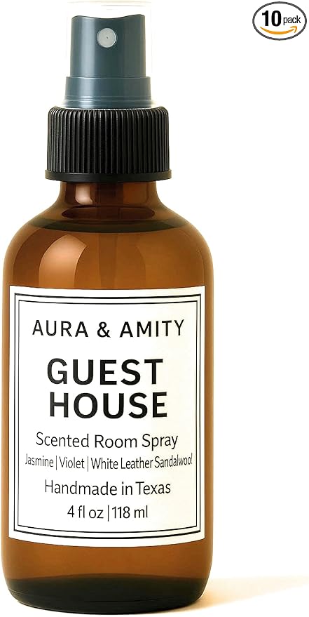Aura & Amity Premium Room & Linen Spray – Handmade Luxury Fabric & Home Fragrance Mist, Long-Lasting & Eco-Friendly (Guest House)