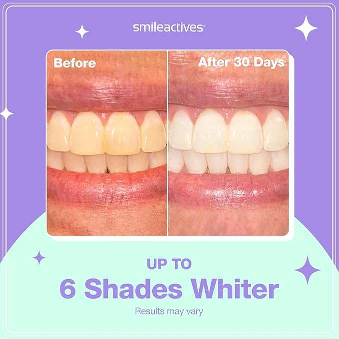Smileactives Teeth Whitening Pen for White Smile, Fast Tooth Whitener and Stain Remover with Precision Brush Tip, Dental Quality Whitening Gel, Travel Pen, Easy to Use, Ultra Mint Flavor, 3 Pack