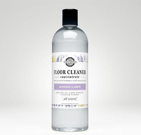Rustic Strength Floor Cleaner Concentrate, Lavender and Lemon Scent, Plant-Based Multi-Purpose Cleaner, pH Neutral, 16 oz
