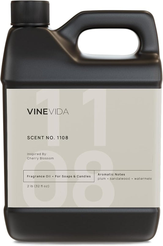 VINEVIDA [32oz] Cherry Blossom Fragrance Oil - USA Candle & Soap Scents - Natural Scent for Making