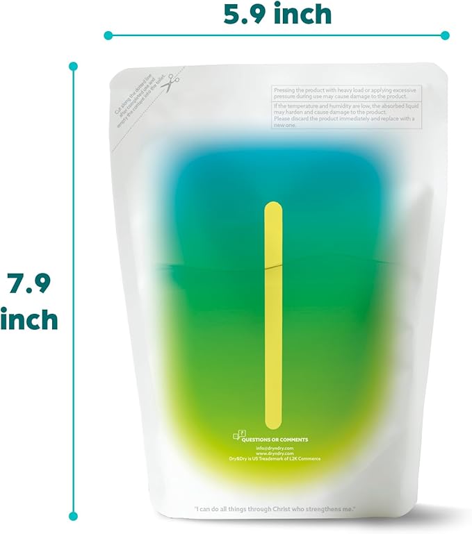 Dry & Dry [9 Packs Standing Moisture Absorbers to Control Excess Moisture for Basement, Closets, Bathrooms, Laundry Rooms - Moisture Absorbers Moisture Absorber