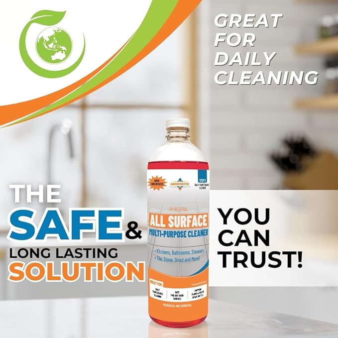 All-Surface Daily Cleaner Streak-Free Multi-Surface for Tile, Stone, Countertops, Stainless Steel & More, PH-Neutral, Residue-Free