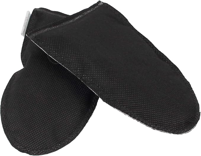 BambooMN Activated Bamboo Charcoal Odor Absorber Moisture Eliminating Shoe Inserts, 100g Per Pair, Black 10 Pairs