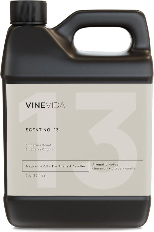VINEVIDA [32oz] Blueberry Cobbler Fragrance Oil for Candle Making - Made in USA Scents for Soap Making - Natural Candle Fragrance Oil