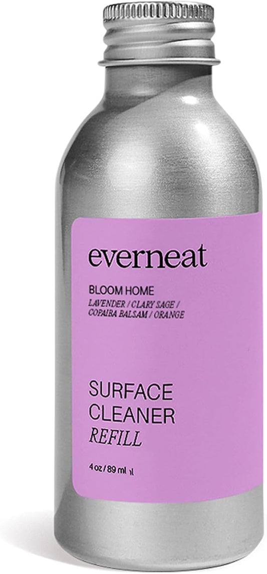 Everneat Probiotic Surface Cleaner Concentrate – Cleans for Days, Refillable, Non-Toxic | Refill Bottle Makes 4 Spray Bottles | Lavender, Clary Sage, Copaiba & Orange | 4 oz (Just Add Water)