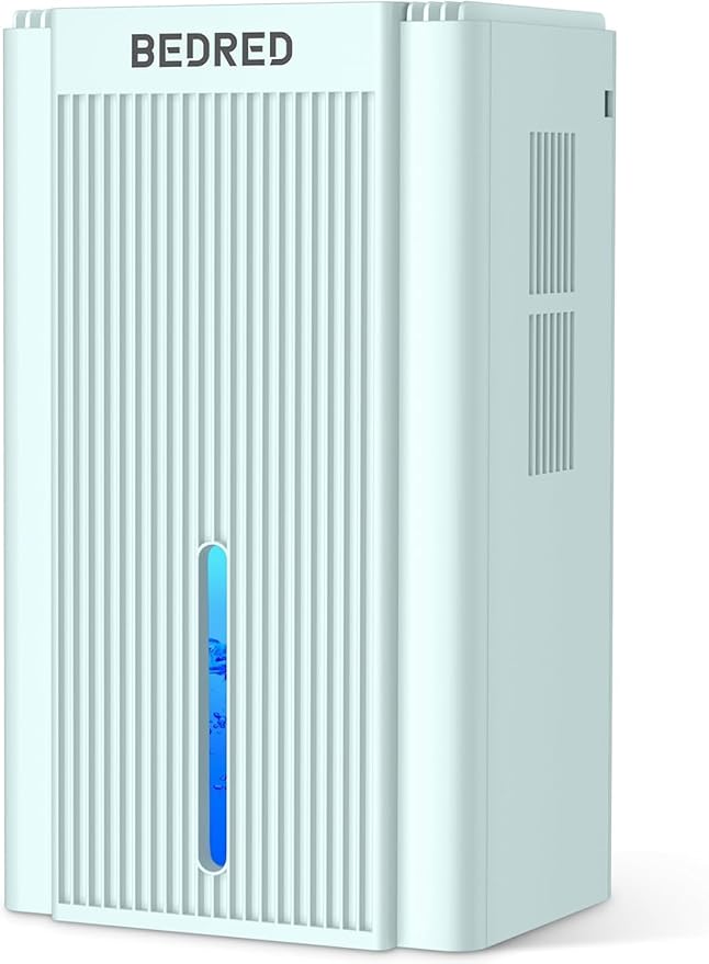 Dehumidifier, 95OZ Dehumidifier for Home 1000 Sq.Ft - Quiet with Auto Shut Off & Relaxing 7 Color Ambient Light,Ideal for Livingroom, Bedroom, Basement(Pale Turquoise)