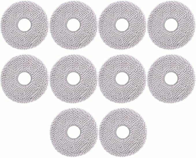 10pcs Mop Pads for ECOVACS DEEBOT X1 Omni/X1 Turbo/T20 Omni/T10 Omni/X2 Omni/T30S/N30 Pro Omni/N30 Omni/T30S AI/T30S Pro/T30S CARE/T50 OMNI/T50 PRO OMNI/T50 MAX PRO OMNI/Yeedi m12 pro+ Deebot Mop Pads