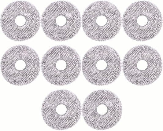 10pcs Mop Pads for ECOVACS DEEBOT X1 Omni/X1 Turbo/T20 Omni/T10 Omni/X2 Omni/T30S/N30 Pro Omni/N30 Omni/T30S AI/T30S Pro/T30S CARE/T50 OMNI/T50 PRO OMNI/T50 MAX PRO OMNI/Yeedi m12 pro+ Deebot Mop Pads