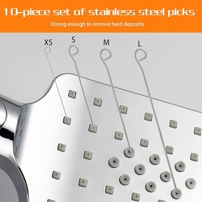 40 Pcs Multiple Shower Head Cleaner Tooll 10 Pcs Showerhead Clogger Removal 30Pcs Shower Head Cleaning Brush Picks for Unclogging Small Hole for Household Bathroom(Colorful)