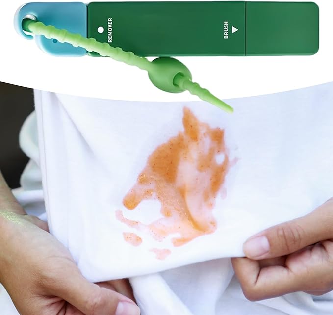 Stain Pen for Clothes - 12ml Travel Size Stain Remover Pen | Spot Cleaner Double-clothing Stick Cleaning Tools for Fabric Oil Food Grease Kids Adults Beach Vacation Picnic Outdoor