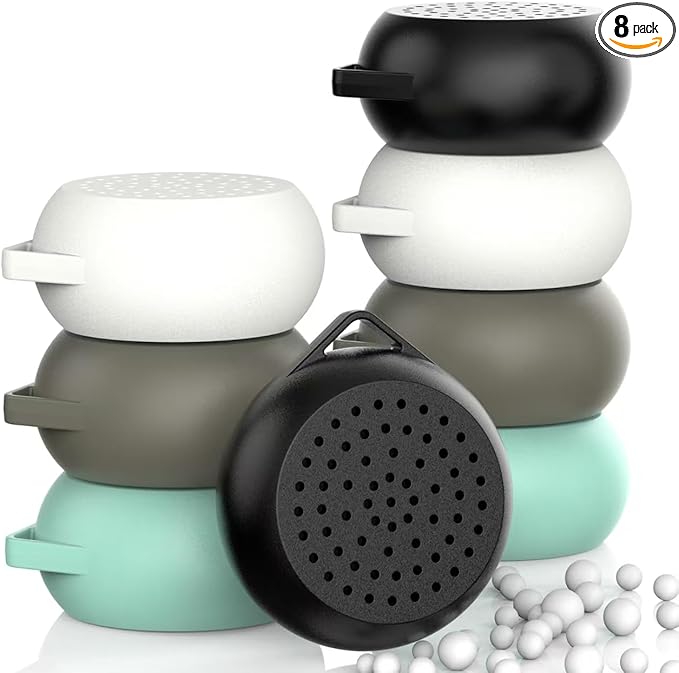 8 Packk Compact Fragrance-Free Odor Eliminator - Closet Freshener, Shoe Cabinet Deodorizer, Shoe Deodorizer, Refrigerator Deodorization & Pet Deodorizer for Home, Long-Lasting Freshness