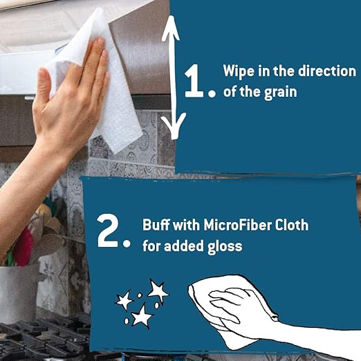 Tub O' Towels Stainless Steel Cleaning Wipes, 7" X 8", 40-Count Wipes, 4-Pack