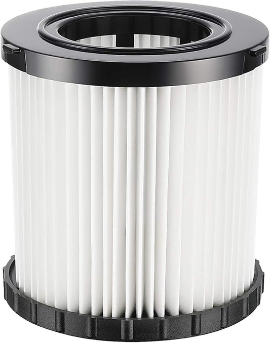 DCV581H DCV580H Vacuum Filter for DEWALT 20V MAX Shop Vac Cleaner Cordless and Corded Portable 2 Gallon Wet Dry Vacuum, Washable and Reusable Hepa Replacement Filter, 1 Pack