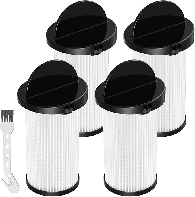 HEPA Pre-Motor Filter Compatible with EyeVac Home, Pro, Pet, Air, Plus and NeoVac Elite Touchless Stationary Vacuum For Eye-Vac Filter Replacement Part # EV-PMF, 4 Pack