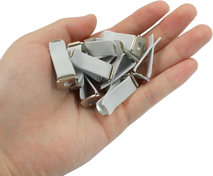 40 Pcs Square Head Car Vent Clips, Air Freshener Clips for Office Home Car Air Conditioner Outlet, White