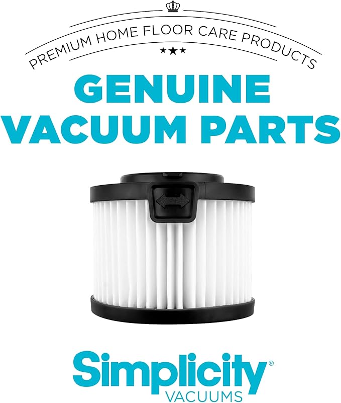 Simplicity Vacuums SF65 Certified Hepa Filter for Simplicity Handheld and Cordless Stick Vacuum Cleaner, S65 Replacement Filter Only
