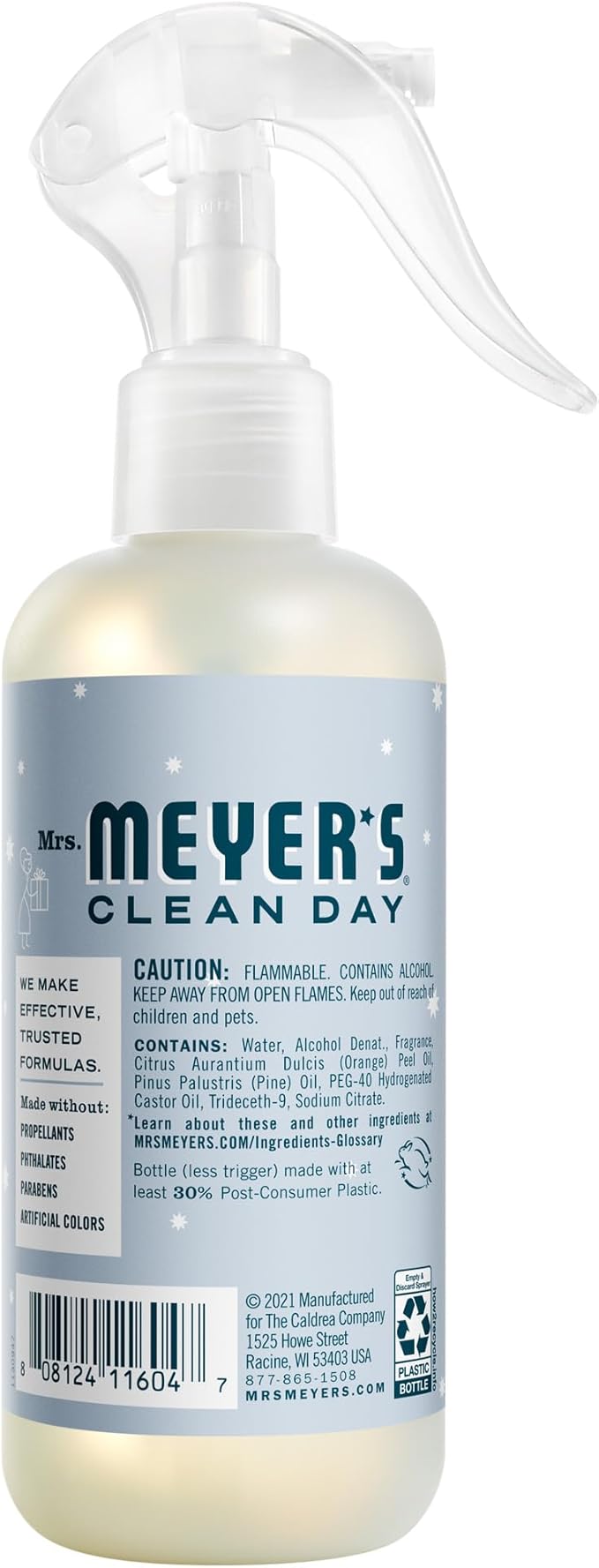 MRS. MEYER'S CLEAN DAY Room Spray, Snowdrop Scent, 8 Fl Oz Bottle