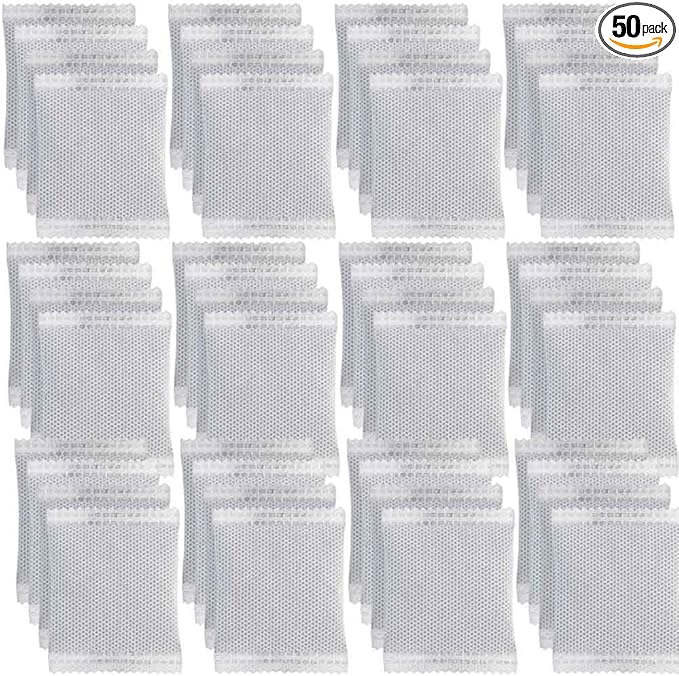 50Pack Natural Activated Charcoal Odor Absorber Air Purifying Bag for Home or Shoe Odor Eliminator; Car Air Freshener;Drawer Deodorizers; 5g/Pack Natural Air Freshener for Home,Car,Closet,Pets