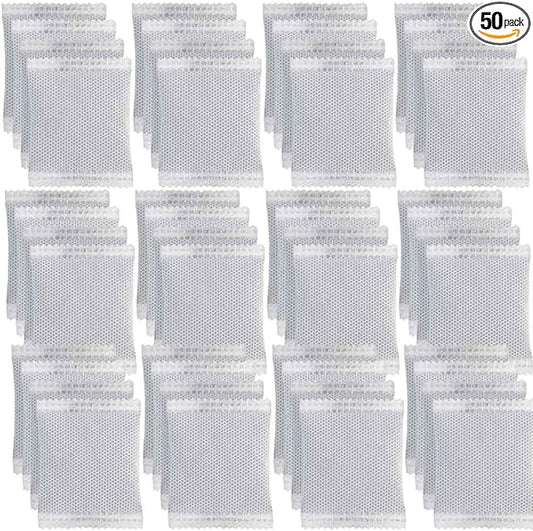 50Pack Natural Activated Charcoal Odor Absorber Air Purifying Bag for Home or Shoe Odor Eliminator; Car Air Freshener;Drawer Deodorizers; 5g/Pack Natural Air Freshener for Home,Car,Closet,Pets