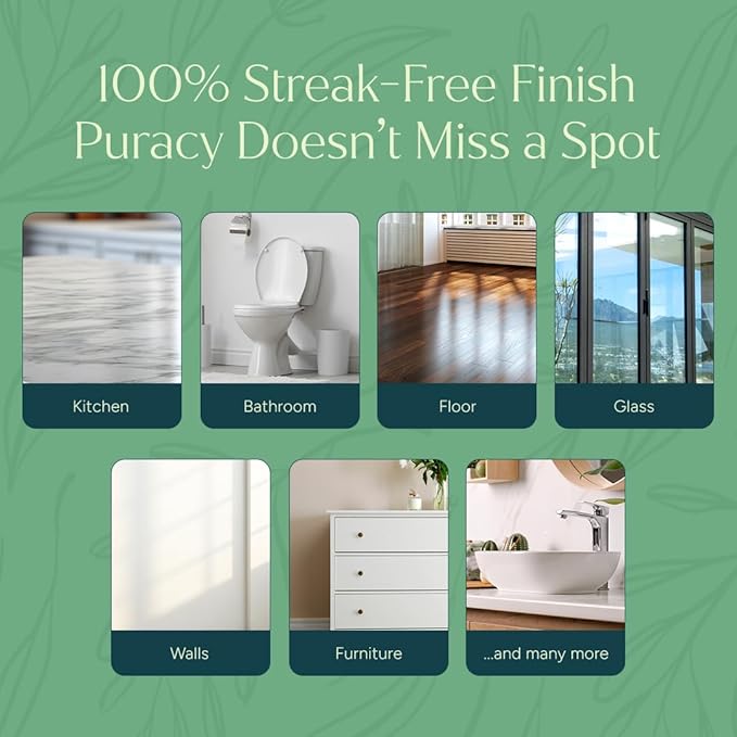 Puracy Multi-Surface Cleaner Spray - Plant-Powered All Purpose Cleaner - Surface Cleaner Solution As Seen on TikTok (Green Tea & Lime, 16 fl oz, 1 Pack)