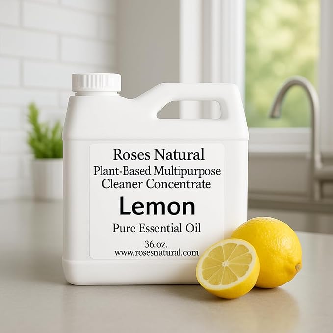 Multipurpose Cleaner Concentrate, 36 oz | Plant-Based, Non-Toxic, Biodegradable | Streak-Free Cleaning for Kitchen, Bathroom, Glass & Floors (Lemon)