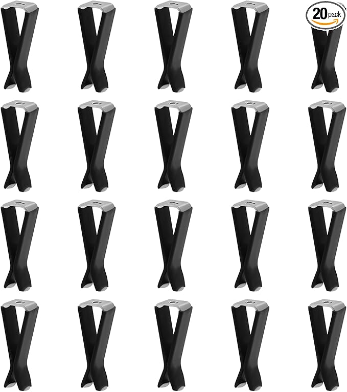 20 Pcs Square Head Car Vent Clips with Box, Air Freshener Clips for Office Home Car Air Conditioner Outlet, Black