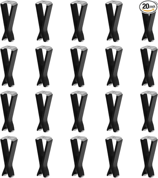 20 Pcs Square Head Car Vent Clips with Box, Air Freshener Clips for Office Home Car Air Conditioner Outlet, Black