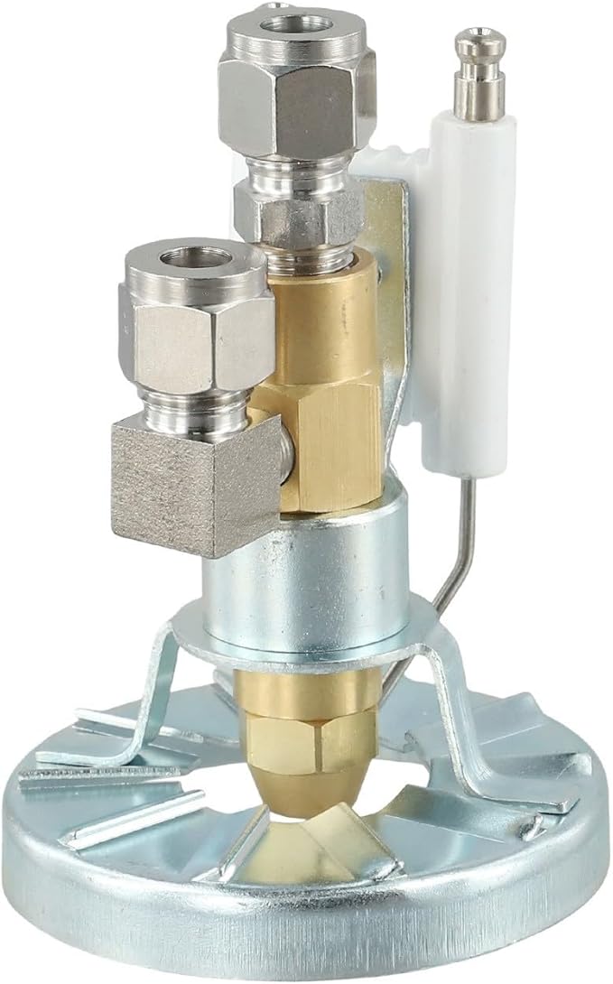 Air Atomizing Spray Nozzle Kit for Waste Oil Burner with Multiple Hole Sizes 0.5-2.0MM Brass Aluminum Construction(1.5mm)
