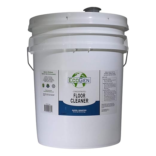 Commercial Floor Cleaner; Industrial Use, Concentrated Formula, Biodegradable, Water Based, Unscented, Multi Surface Cleaning, Safe On Skin, 5 Gallon Bucket
