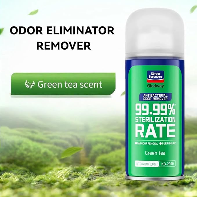 Glodway Air Refresher,Odor Eliminator Remover Spray,Odor Remover,Green Tea Long-Lasting Scent For Home,Couch,Mattress,Furniture, bathroom,Fabrics & Trash,6 Ounce,2 pack