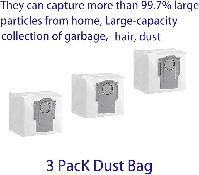 Accessories Kit for Roborock Q8 Max: Replacement Parts Compatible with Roborock Q8 Max Q8 Max + (Q8 Plus) Q5 Pro Q5 Pro+ Robot Vacuum Cleane, Main Brushes Side Brushes Filters Mop Pads Dust Bags