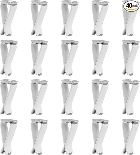 40 Pcs Square Head Car Vent Clips, Air Freshener Clips for Office Home Car Air Conditioner Outlet, White